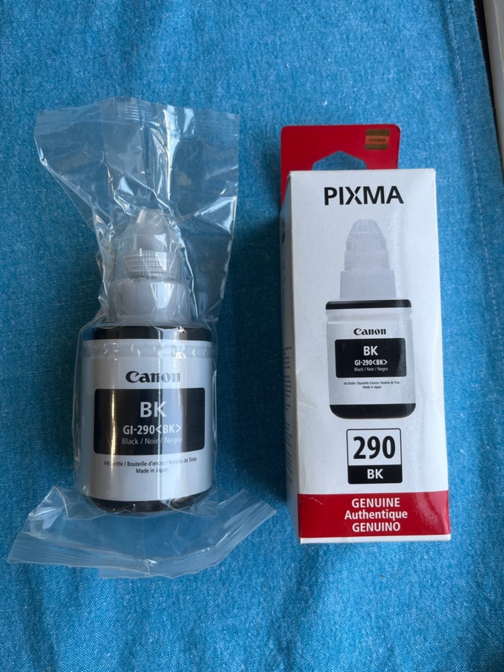 2 Canon Black Ink 135ml
Unopened Bottles